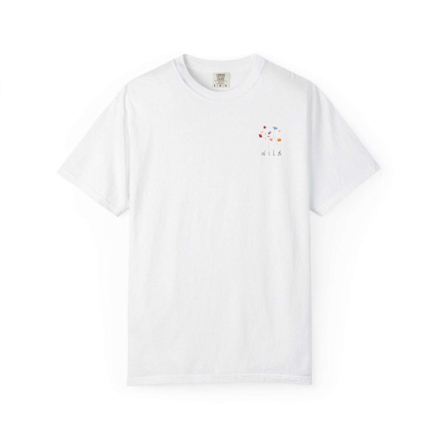 Minimalist Wild Flower Pocket T-Shirt